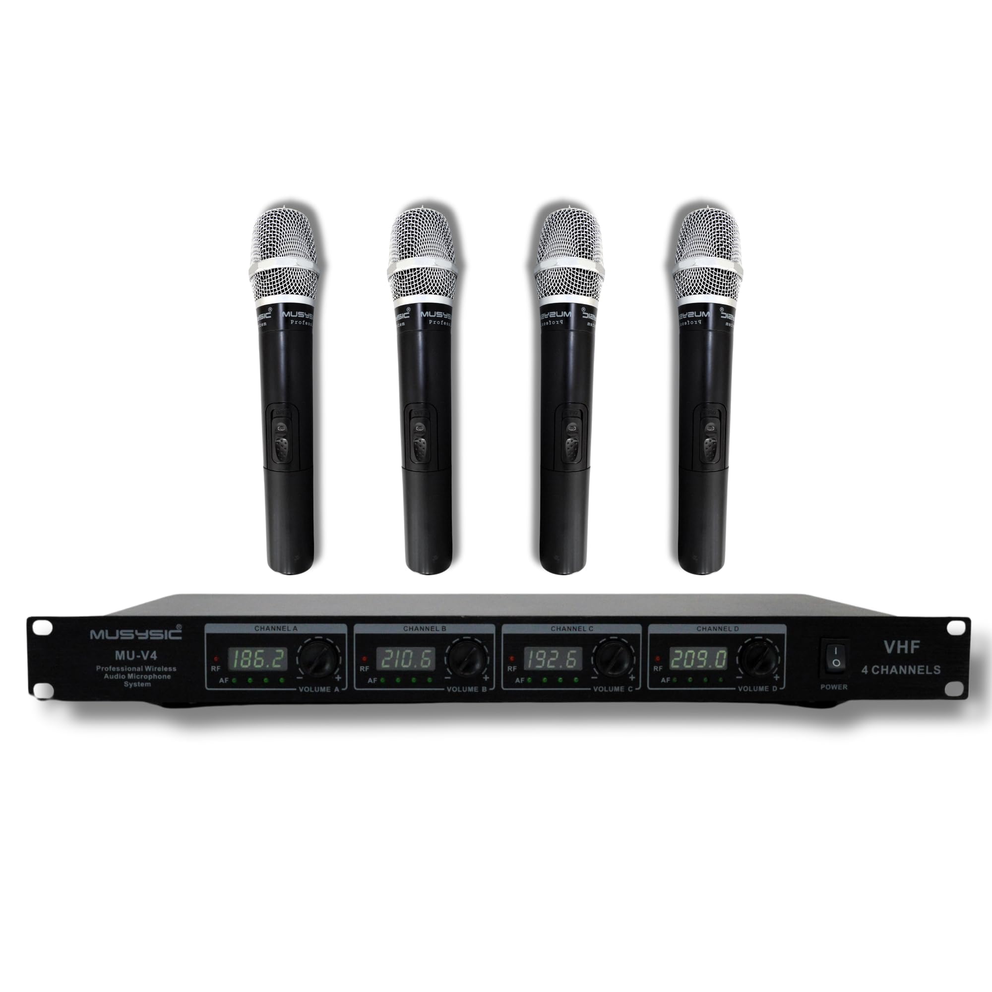 Amazon.com: MUSYSIC Professional VHF Wireless Microphones